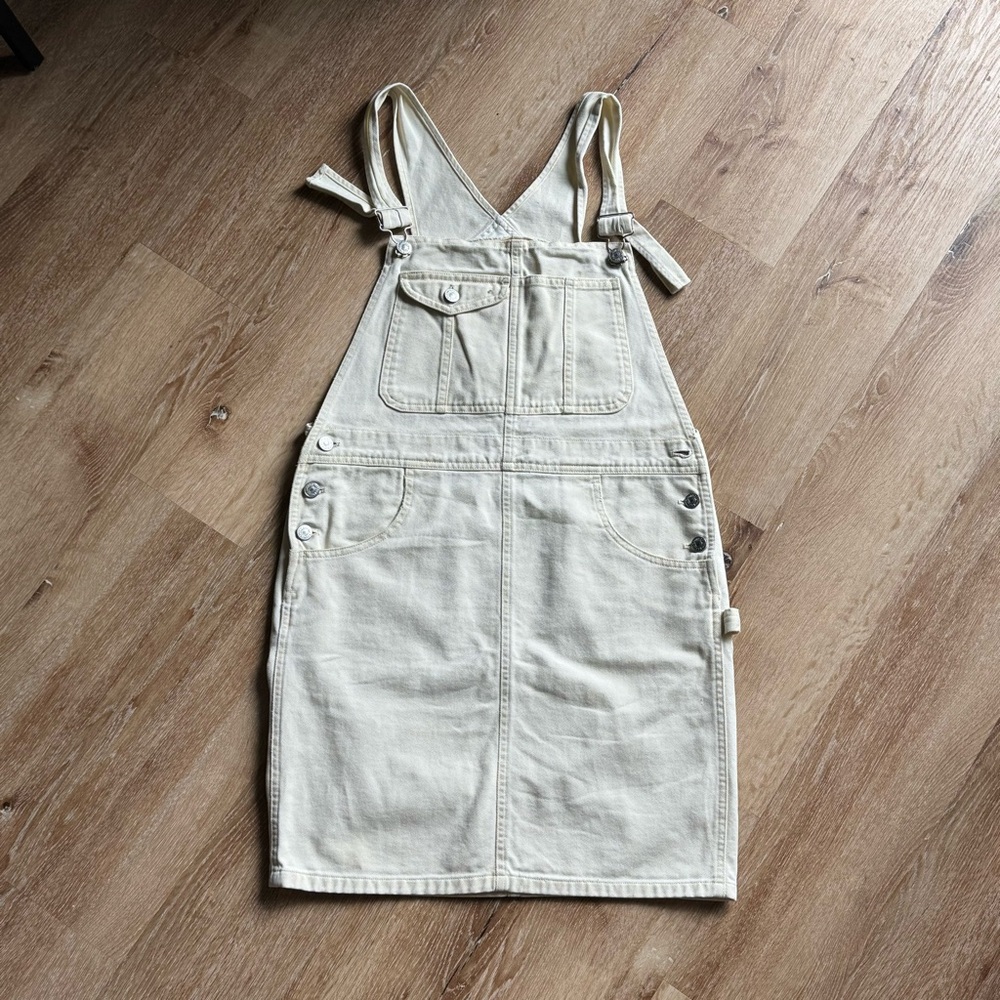 Vintage 80s Calvin Klein Cream Women Jeans Overalls